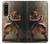 S0796 Japan Red Samurai Hülle Schutzhülle Taschen für Sony Xperia 1 IV