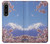 S1060 Mount Fuji Sakura Cherry Blossom Hülle Schutzhülle Taschen für Sony Xperia 1 IV