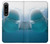 S1801 Beluga Whale Smile Whale Hülle Schutzhülle Taschen für Sony Xperia 1 IV