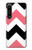S1849 Pink Black Chevron Zigzag Hülle Schutzhülle Taschen für Sony Xperia 1 IV