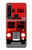 S2058 England British Double Decker Bus Hülle Schutzhülle Taschen für Sony Xperia 1 IV