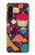 S2353 Paris Cartoon Vintage Pattern Hülle Schutzhülle Taschen für Sony Xperia 1 IV