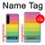 S2363 Rainbow Pattern Hülle Schutzhülle Taschen für Sony Xperia 1 IV