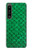 S2704 Green Fish Scale Pattern Graphic Hülle Schutzhülle Taschen für Sony Xperia 1 IV