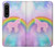 S3070 Rainbow Unicorn Pastel Sky Hülle Schutzhülle Taschen für Sony Xperia 1 IV