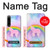 S3070 Rainbow Unicorn Pastel Sky Hülle Schutzhülle Taschen für Sony Xperia 1 IV