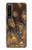 S3691 Gold Peacock Feather Hülle Schutzhülle Taschen für Sony Xperia 1 IV