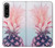 S3711 Pink Pineapple Hülle Schutzhülle Taschen für Sony Xperia 1 IV