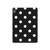 S2299 Black Polka Dots Hülle Schutzhülle Taschen für iPad Air (2020, 2022), Air 11 (2024,2025,2026), Pro 11 (2022)