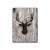 S2505 Reindeer Head Old Wood Texture Graphic Hülle Schutzhülle Taschen für iPad Air (2022, 2020), Air 11 (2024,2025), Pro 11 (2022)