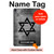 S3107 Judaism Star of David Symbol Hülle Schutzhülle Taschen für iPad Air (2022, 2020), Air 11 (2024,2025), Pro 11 (2022)