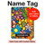 S3281 Colorful Hippie Flowers Pattern Hülle Schutzhülle Taschen für iPad Air (2020, 2022), Air 11 (2024,2025,2026), Pro 11 (2022)