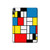 S3814 Piet Mondrian Line Art Composition Hülle Schutzhülle Taschen für iPad Air (2022, 2020), Air 11 (2024,2025), Pro 11 (2022)