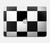 S2492 Black and White Check Hülle Schutzhülle Taschen für MacBook Air 13″ (2022,2025) - A2681, A3113, A3240