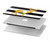 S2794 Black and White Striped Deer Gold Sparkles Hülle Schutzhülle Taschen für MacBook Air 13″ (2022,2025) - A2681, A3113, A3240