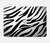 S3056 Zebra Skin Texture Graphic Printed Hülle Schutzhülle Taschen für MacBook Air 13″ (2022,2025) - A2681, A3113, A3240
