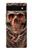 S1675 Skull Blood Tattoo Hülle Schutzhülle Taschen für Google Pixel 6a