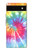 S1697 Tie Dye Colorful Graphic Printed Hülle Schutzhülle Taschen für Google Pixel 6a