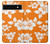 S2245 Hawaiian Hibiscus Orange Pattern Hülle Schutzhülle Taschen für Google Pixel 6a