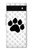 S2355 Paw Foot Print Hülle Schutzhülle Taschen für Google Pixel 6a