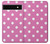S2358 Pink Polka Dots Hülle Schutzhülle Taschen für Google Pixel 6a