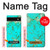 S2377 Turquoise Gemstone Texture Graphic Printed Hülle Schutzhülle Taschen für Google Pixel 6a