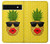 S2443 Funny Pineapple Sunglasses Kiss Hülle Schutzhülle Taschen für Google Pixel 6a