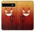 S2454 Red Cute Little Devil Cartoon Hülle Schutzhülle Taschen für Google Pixel 6a