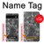 S2526 Black Marble Graphic Printed Hülle Schutzhülle Taschen für Google Pixel 6a