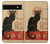 S2739 Chat Noir Black Cat Vintage Hülle Schutzhülle Taschen für Google Pixel 6a