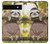 S3138 Cute Baby Sloth Paint Hülle Schutzhülle Taschen für Google Pixel 6a