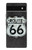 S3207 Route 66 Sign Hülle Schutzhülle Taschen für Google Pixel 6a
