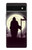 S3262 Grim Reaper Night Moon Cemetery Hülle Schutzhülle Taschen für Google Pixel 6a