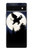S3323 Flying Elephant Full Moon Night Hülle Schutzhülle Taschen für Google Pixel 6a