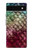 S3539 Mermaid Fish Scale Hülle Schutzhülle Taschen für Google Pixel 6a