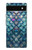 S3809 Mermaid Fish Scale Hülle Schutzhülle Taschen für Google Pixel 6a