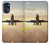 S3837 Airplane Take off Sunrise Hülle Schutzhülle Taschen für Motorola Moto G (2022)