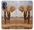 S0310 African Elephant Hülle Schutzhülle Taschen für OnePlus Nord N20 5G
