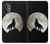 S1981 Wolf Howling at The Moon Hülle Schutzhülle Taschen für OnePlus Nord N20 5G
