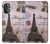 S2211 Paris Postcard Eiffel Tower Hülle Schutzhülle Taschen für OnePlus Nord N20 5G