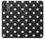 S2299 Black Polka Dots Hülle Schutzhülle Taschen für OnePlus Nord N20 5G
