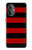 S2638 Black and Red Striped Hülle Schutzhülle Taschen für OnePlus Nord N20 5G