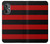 S2638 Black and Red Striped Hülle Schutzhülle Taschen für OnePlus Nord N20 5G