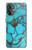S2685 Aqua Turquoise Gemstone Graphic Printed Hülle Schutzhülle Taschen für OnePlus Nord N20 5G