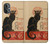S2739 Chat Noir Black Cat Vintage Hülle Schutzhülle Taschen für OnePlus Nord N20 5G