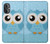 S3029 Cute Blue Owl Hülle Schutzhülle Taschen für OnePlus Nord N20 5G