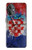 S3313 Croatia Flag Vintage Football Graphic Hülle Schutzhülle Taschen für OnePlus Nord N20 5G