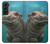 S3871 Cute Baby Hippo Hippopotamus Hülle Schutzhülle Taschen für Samsung Galaxy S22 Plus