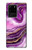 S3896 Purple Marble Gold Streaks Hülle Schutzhülle Taschen für Samsung Galaxy S20 Ultra