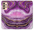 S3896 Purple Marble Gold Streaks Hülle Schutzhülle Taschen für Samsung Galaxy A33 5G